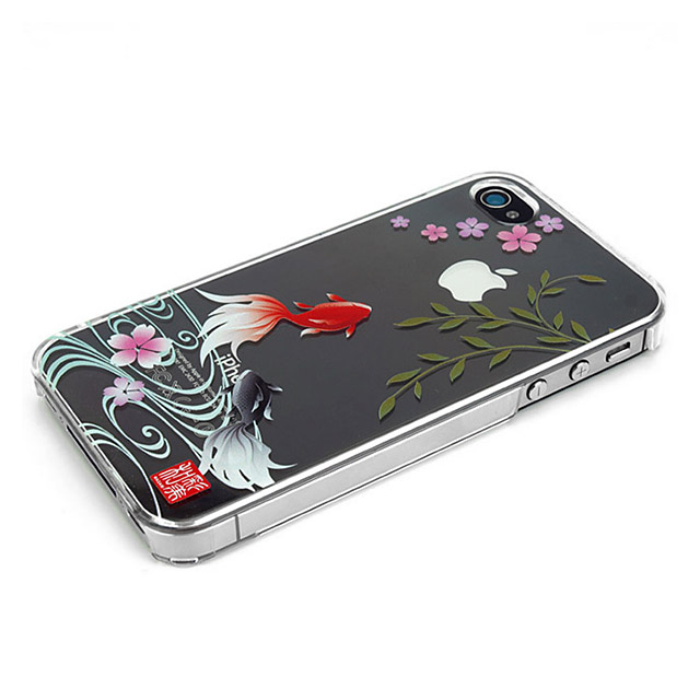 iPhone ケース】和彩美「ふるる」：iPhone4S/4用堅装飾カバー透し(散桜 ...