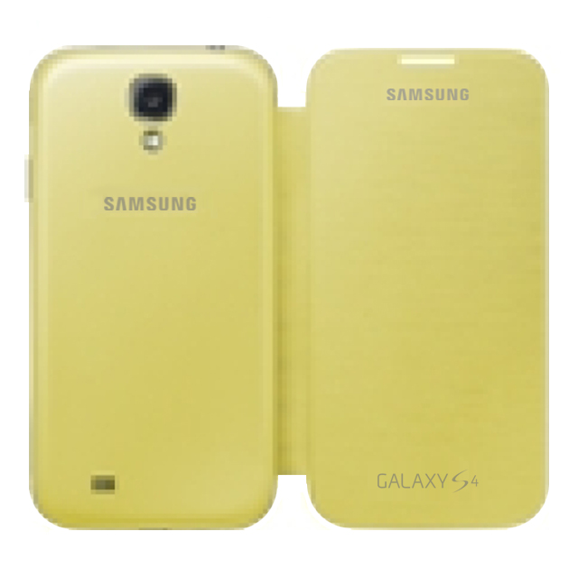 GALAXY S4 ケース】Samsung純正アクセサリ フリップケース (イエロー) ELECOM | iPhoneケースは UNiCASE
