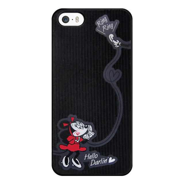 【限定】桃プロデュース【iPhone5s/5 ケース】Disney ミニーマウス(コーデュロイ) for iPhone5s/5