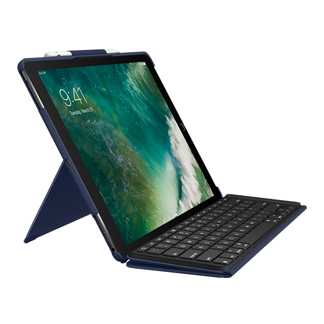 iPad Pro(12.9inch)(第2世代) ケース】SLIM COMBO iK1272 Smart  Connectorテクノロジー搭載取り外し可能バックライトキーボード付きケース (ブルー) ロジクール | iPhoneケースは UNiCASE