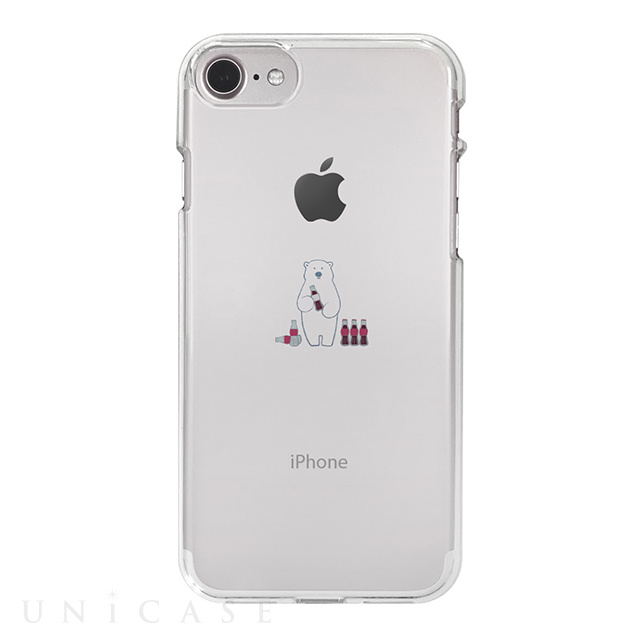 iPhone8/7 ケース】ソフトクリアケース (ミニ動物 シロクマ) DPARKS iPhoneケースは UNiCASE