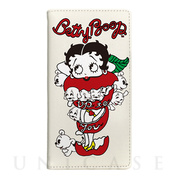 【iPhone8/7/6s/6 ケース】yanagida masami × Betty Boop 手帳型ケース (モギタテボイスがはにかむゴキゲンベティー)