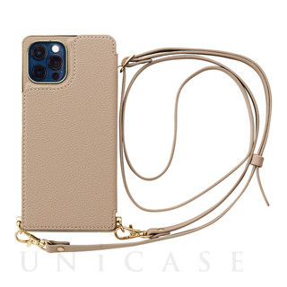 【iPhone12/12 Pro ケース】Cross Body Case for iPhone12/12 Pro (beige)