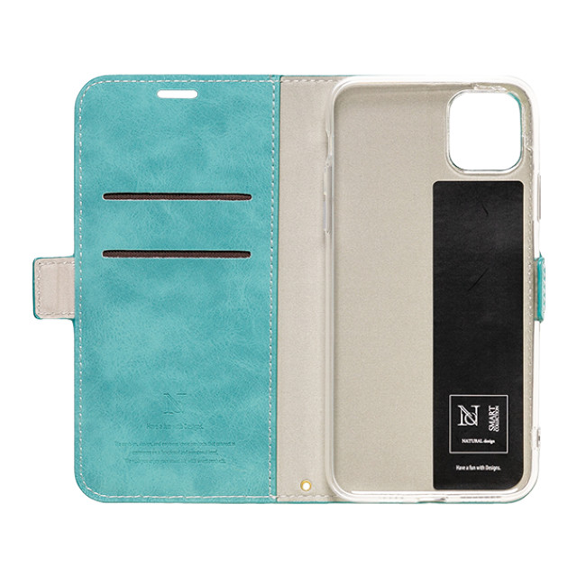 【iPhone12 Pro Max ケース】手帳型ケース Style Natural (Turquoise)