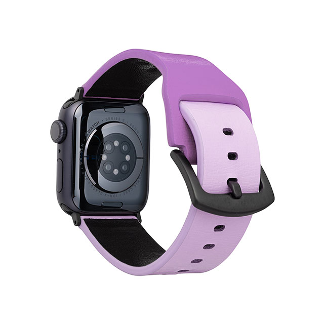 Apple Watch バンド 45/44/42mm】“at Once” Genuine Leather Watchband (Purple) for Apple  Watch SE(第2/1世代)/Series8/7/6/5/4/3/2/1 GRAMAS iPhoneケースは UNiCASE