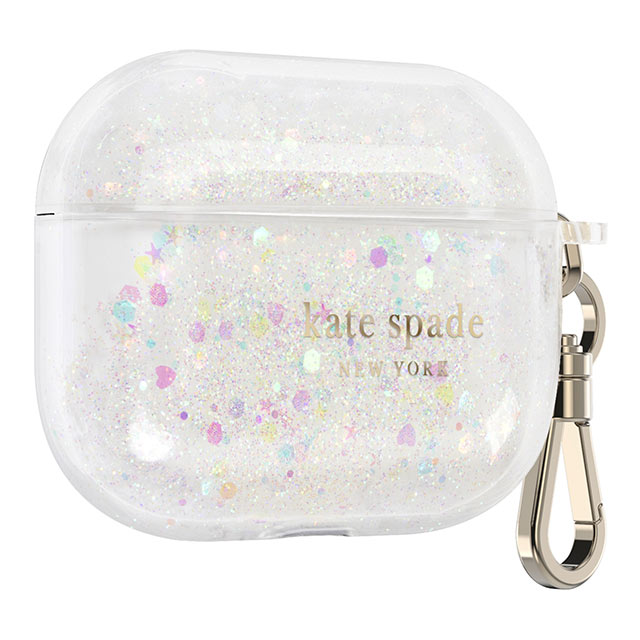 AirPods Pro(第1世代) ケース】Liquid Glitter AirPods Case (White/Clear) kate spade  new york iPhoneケースは UNiCASE
