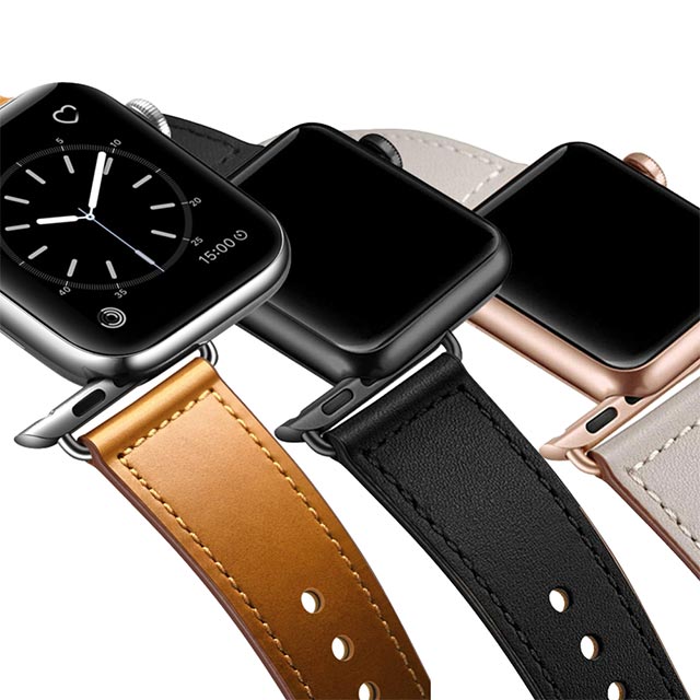 Apple Watch バンド 41/40/38mm】ピンバックル レザー (キャメルブラウン) for Apple Watch  SE(第2/1世代)/Series9/8/7/6/5/4/3/2/1 Esalta | iPhoneケースは UNiCASE
