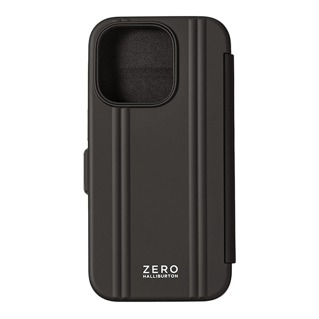 iPhone14 Pro ケース】ZERO HALLIBURTON Hybrid Shockproof Flip Case (Black) ZERO  HALLIBURTON iPhoneケースは UNiCASE