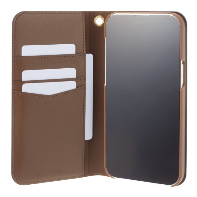 iPhone14 Pro Max ケース】Folio Case Stripe with Tassel Charm for