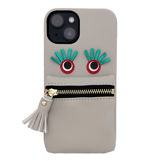 【iPhone14/13 ケース】follow you case (gray)