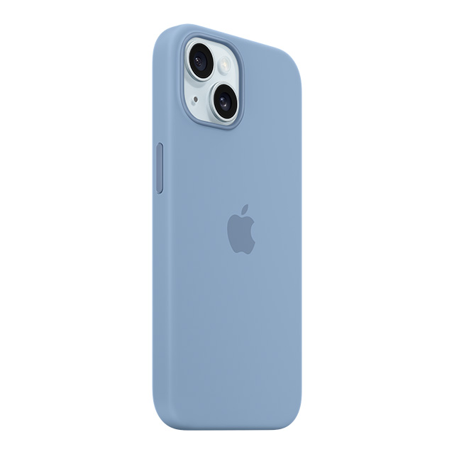 MagSafe対応iPhone 15 シリコーンケース ウインターブルー Apple iPhoneケースは UNiCASE